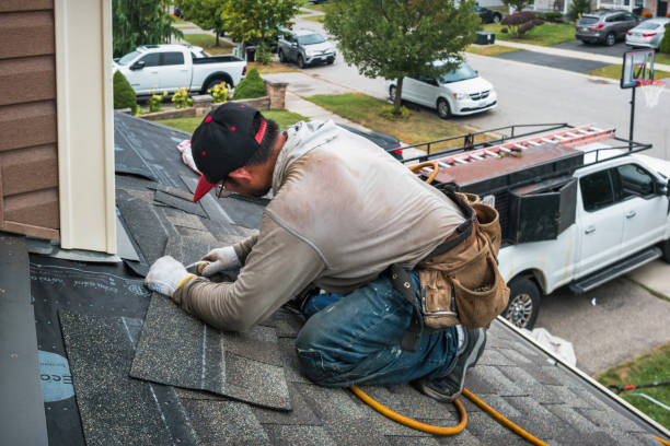 Professional Roofing technician working in Broadway, NJ